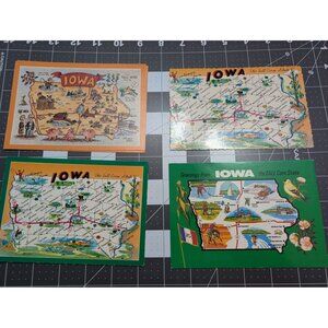 Iowa State Post cards 1988 DAVID UEBKE + other lot of 5 unposted